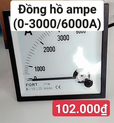 Đồng hồ ampe (0-3000/6000A)