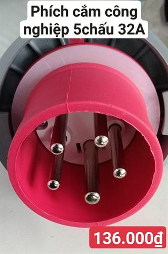Phích cắm công nghiệp 5 chấu 32A