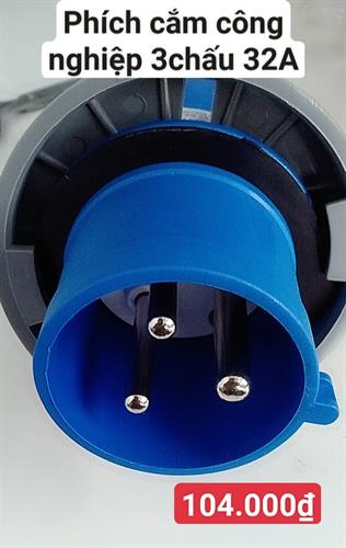 Phích cắm công nghiệp 3 chấu 32A