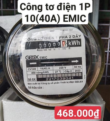 Công tơ điện 1P 10(40A) EMIC