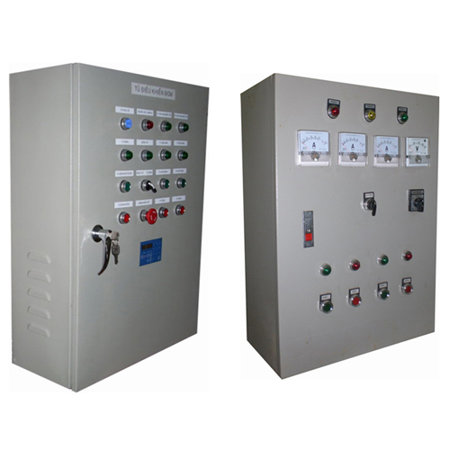 Thi công tủ điện 2 lớp cửa